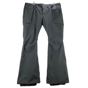 Burton Women’s Gloria Winter Snow Pants True Black Cargo Zip Pockets Size XL